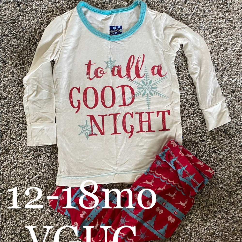 Kicker Pants 12-18mo Christmas Pajama Set